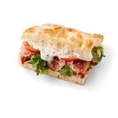 Spar focaccia serranoham voorkant