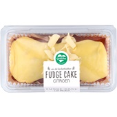 Spar fudge cake citroen voorkant
