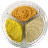 Spar hummus trio winter voorkant