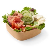 Spar salade caprese serranoham voorkant