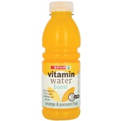 Spar vitaminewater orange voorkant