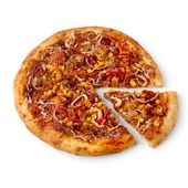 Spar warme pizza bbq chicken voorkant