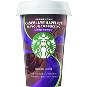 Starbucks chilled coffee chocolate hazelnut flavour cappuccino voorkant