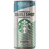 Starbucks doubleshot espresso & milk  zonder suiker voorkant