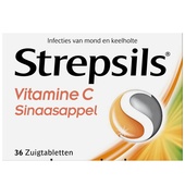 Strepsils sinaasappel & vitamine C voorkant