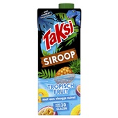 Taksi siroop tropisch fruit voorkant