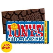 Tony's chocolonely Chocolade puur achterkant