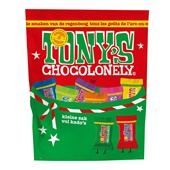 Tony's chocolonely chocolade tiny's kerstmix voorkant