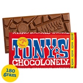 Tony's chocolonely chocoladereep melk achterkant