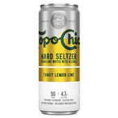 Topo chico hard seltzer
 tangy lemon lime
 voorkant