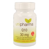Unipharma vitaminepillen Q10 voorkant