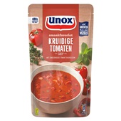 Unox soep in zak kruidige tomatensoep voorkant