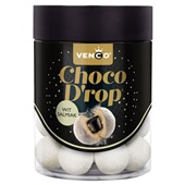 Venco Drop Choco drop wit salmiak voorkant