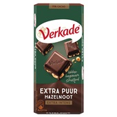 Verkade chocolade hazelnoot pure chocolade voorkant