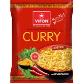 Vifon noodles curry chicken achterkant
