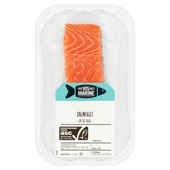 Vis Mari zalmfilet op de huid voorkant