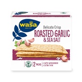 Wasa delicate crisp roasted garlic & sea salt voorkant