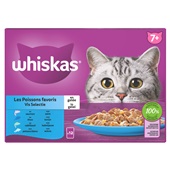 Whiskas brokken in gelei vis selectie voorkant