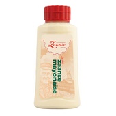 Zaanse mayonaise knijpfles voorkant