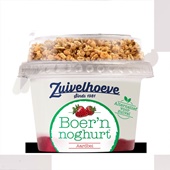 Zuivelhoeve boer'n yoghurt aardbei voorkant