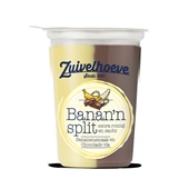 Zuivelhoeve vla bananen split voorkant