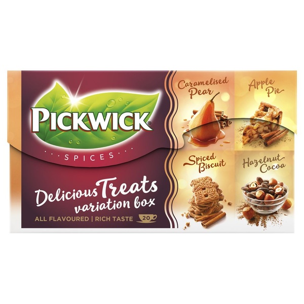 SPAR Pickwick thee Pickwick Delicious Treats variatiebox zwarte thee, 20 stuks je vindt het