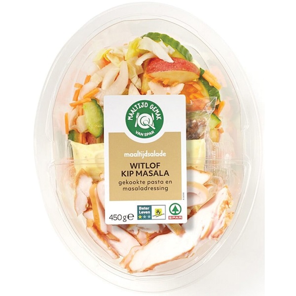 maaltijdsalade witlof kip voorkant