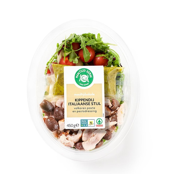 maaltijdsalade italiaanse kip voorkant