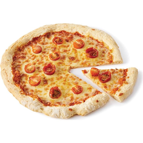 warme pizza Margarita voorkant