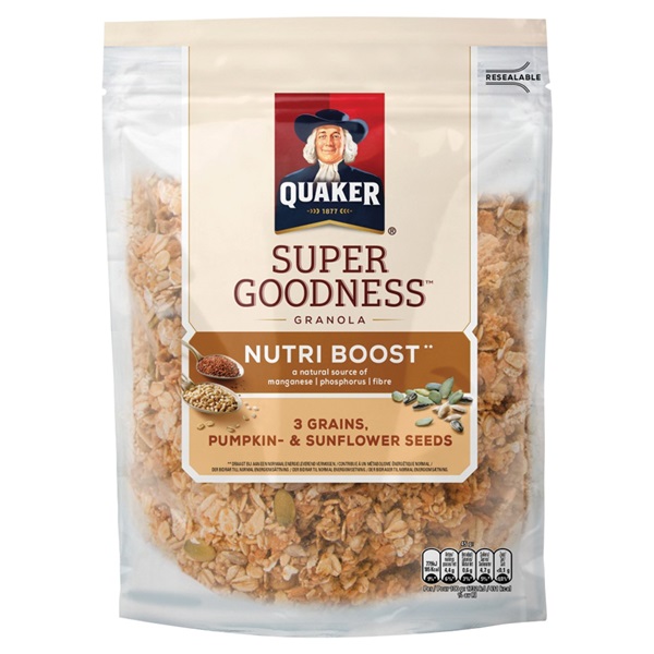 SPAR Quaker granola nutri boost seeds je vindt het bij SPAR