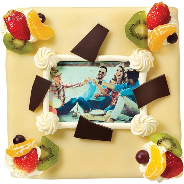 fototaart marsepein voorkant