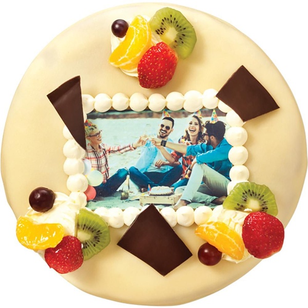 fototaart marsepein voorkant