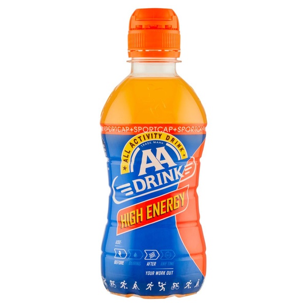 AA Drink energy met sportdop voorkant