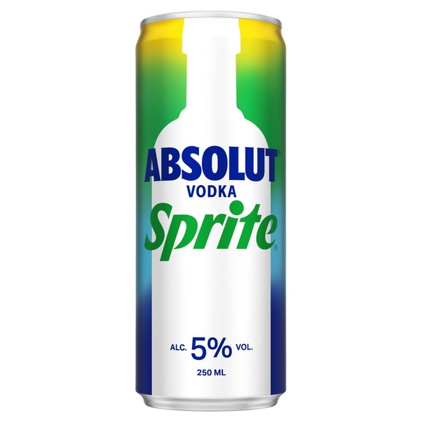 Absolut vodka sprite voorkant