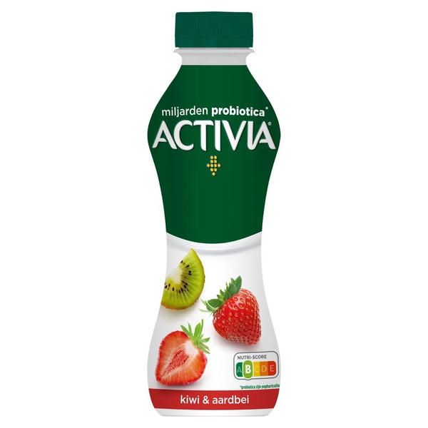 Activia drinkyoghurt kiwi aardbei voorkant