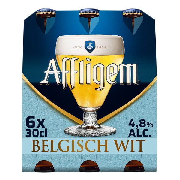 Affligem belgisch wit fl 6x300 ml achterkant