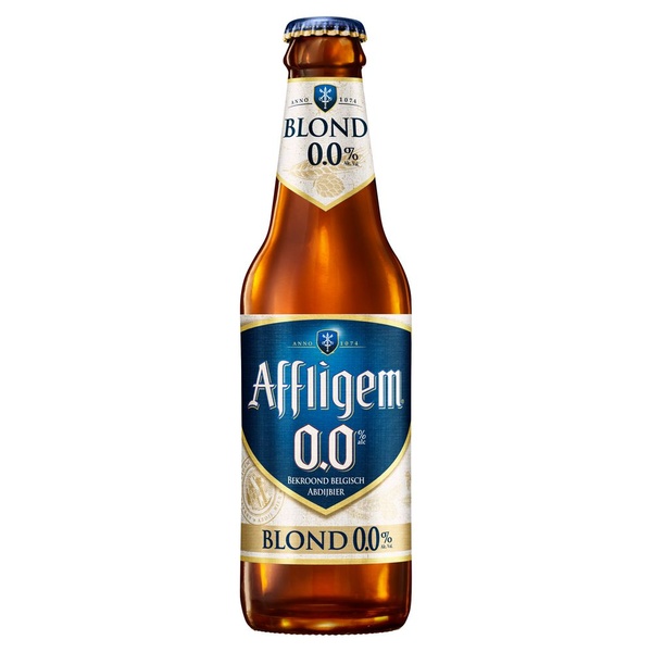 Affligem blond 0.0% achterkant