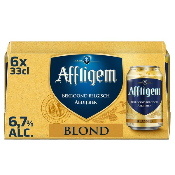 Affligem blond bier voorkant