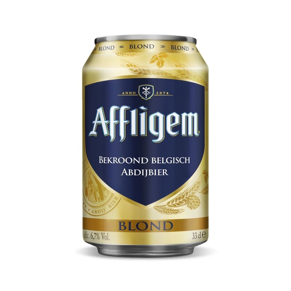 Affligem blond bier voorkant