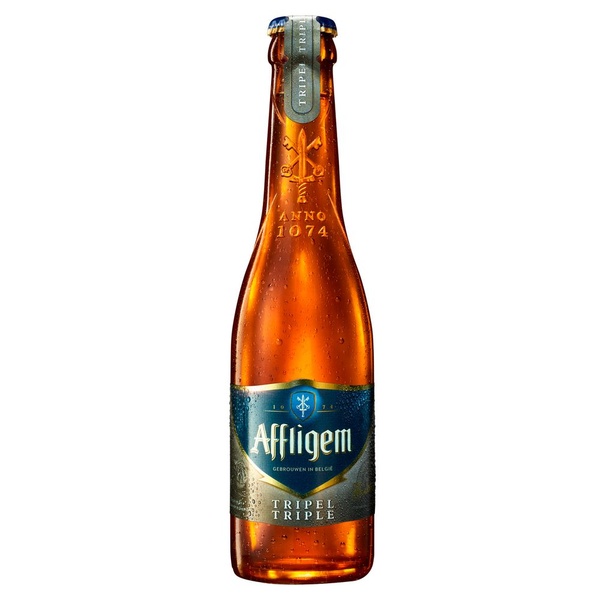 Affligem tripel fles 300ml achterkant