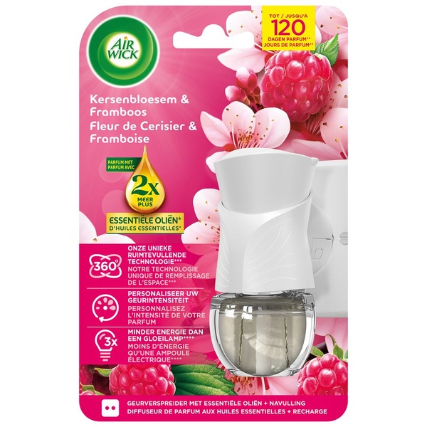 Airwick luchtverfrisser kersenbloesem & framboos voorkant