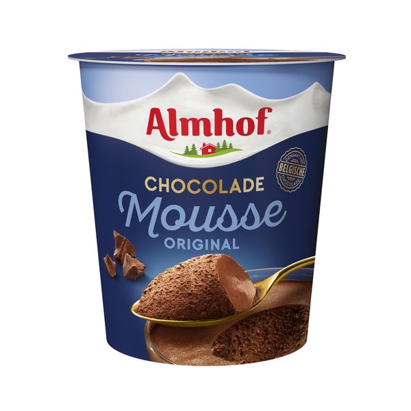 Almhof chocolademousse voorkant
