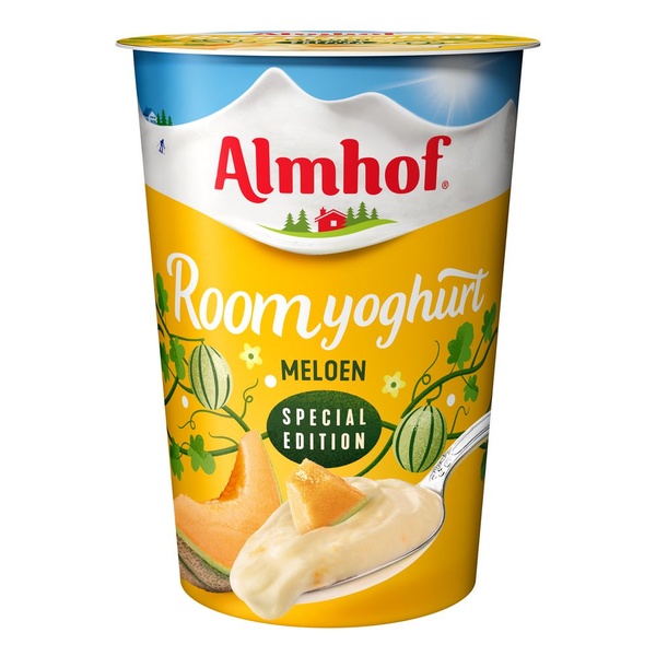 Almhof roomyoghurt meloen voorkant