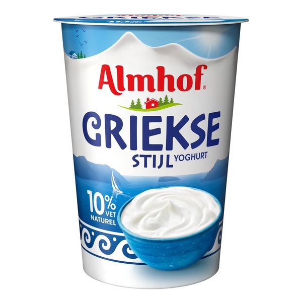 Almhof yoghurt Griekse stijl voorkant