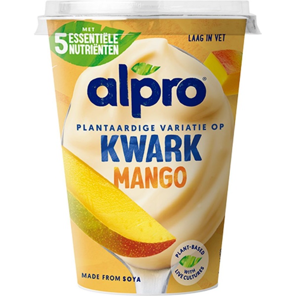 Alpro kwark mango voorkant
