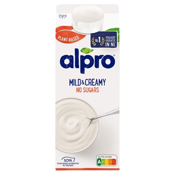 Alpro mild & creamy ongezoet voorkant