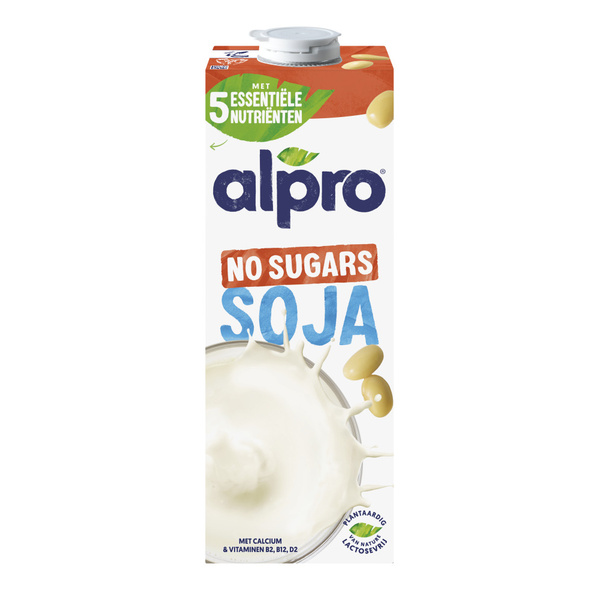 Alpro sojadrink soya ongezoet voorkant