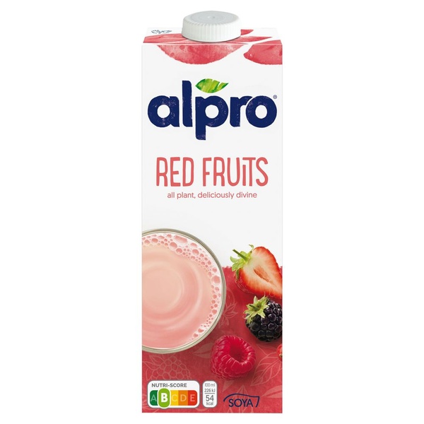 Alpro soya drink rode vrucht voorkant