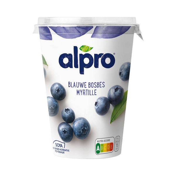 Alpro Yoghurtvariatie Bosbes voorkant