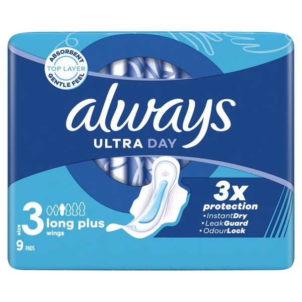Always maandverband ultra day long plus wings voorkant